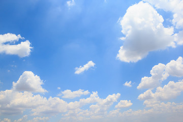 Clouds with blue sky background.