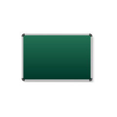 Obraz premium Green empty school board. Vector illustration