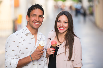 couple eating ice cream
