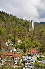 Fototapeta na wymiar Ansicht von Triberg im Schwarzwald