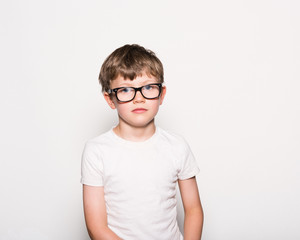 Boy on White Background