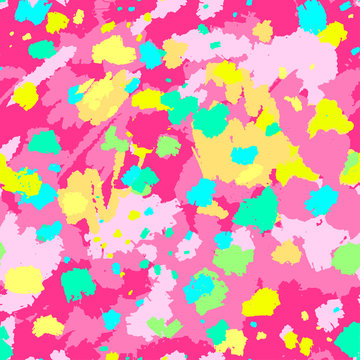 Seamless brushpen textile doodle pattern grunge texture