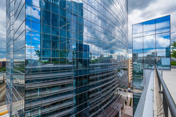 Modern building in Philadelphia, Pennsylvania.