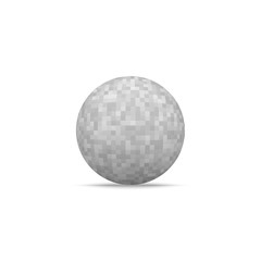 Realistic Ball Shape with pixelated Texture
