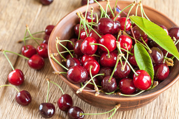 Cherries in bowl