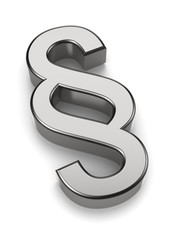 Law Section Metal Symbol