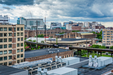 View of buildings in University City, in Philadelphia, Pennsylvania.
