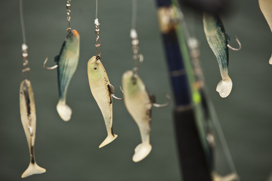 Small Fishing Lures Hanging