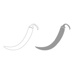 Pepper  the grey color icon .