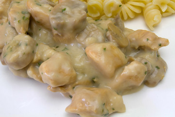 poulet aux champignons