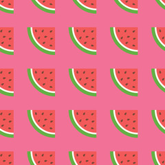 Vector watermelon background with seeds.