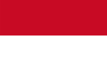 Flag of Indonesia, vector illustration