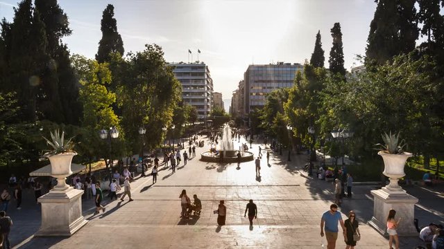 People on Syntagma Square