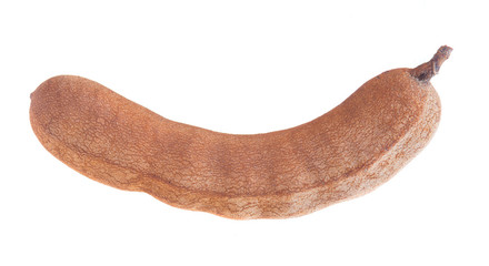 Tamarind isolated on the white background.