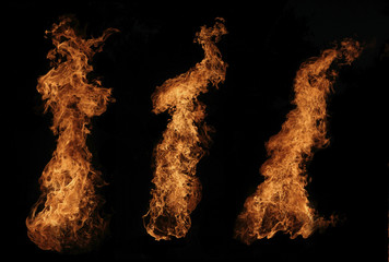 Fire flames