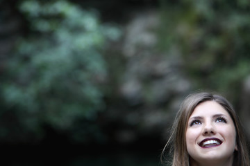 Beautiful girl on the nature