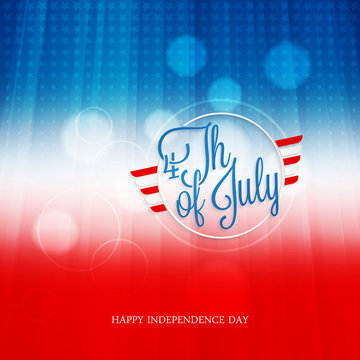 Fourth of july abstract light background