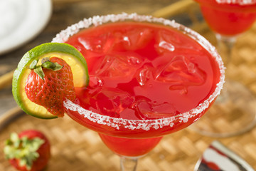 Homemade Iced Starwberry Margarita