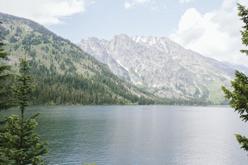 Wyoming Mountainside Lake