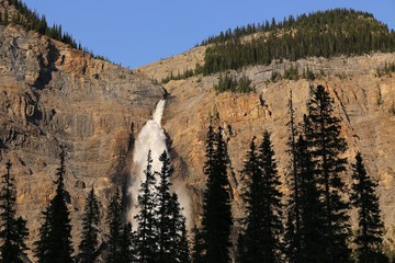 Takakkawa waterfall in Yoho NP