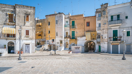 Scenic sight in Bari old town, Apulia, southern Italy.