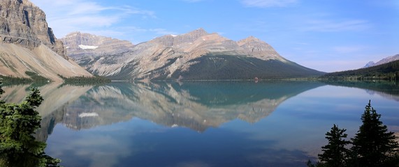 Fototapeta na wymiar Bow Lake Panorama
