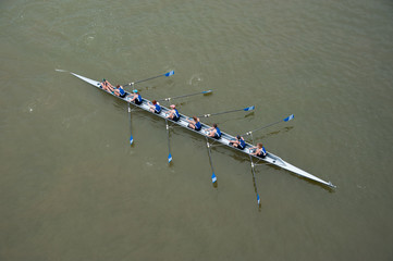 Crew Team in Competition