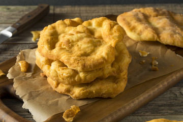 Homemade Deep Fried Indian Flatbread