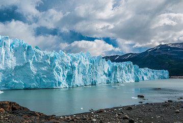 Perito Moreno glacier in a sunny day