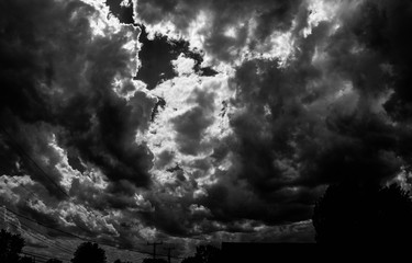 Storm Cloud Black and white