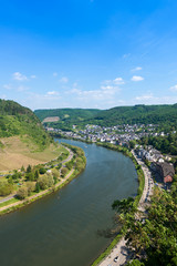 sight of moselle from cochem castle
