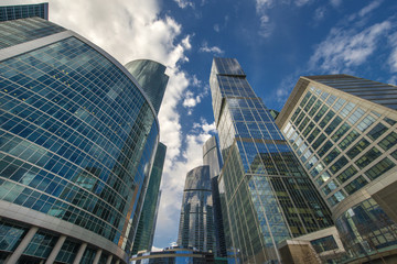 Fototapeta na wymiar Business business center - Moscow City Tower. 