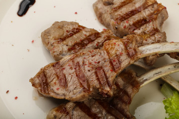 Grilled lamb