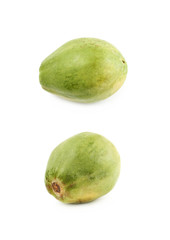 Ripe papaya fruit isolated