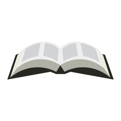 Opened book icon in a flat style isolated on a white background. Opened Bible symbol illustration.