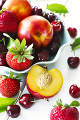 Summer berries and fruits