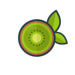 cartoon kiwi vector