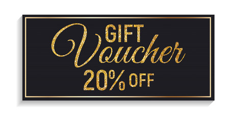 Gift Voucher Template Background. Vector Iillustration