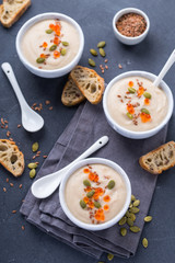 Soup with caviar