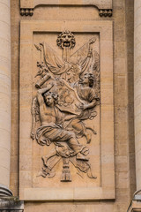 Chapel of Saint Louis des Invalides in Paris. Chapel built in 1679 is the burial site for some of France's war heroes, notably Napoleon Bonapart. Paris. France.
