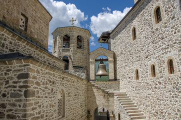 Fototapeta na wymiar Bell Tower – Bigorski Monastery, Macedonia