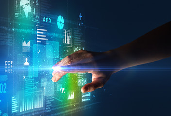 Finger touching interface