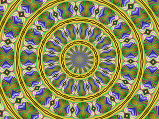 Spinning Purple Hearts - Kaleidoscope Image