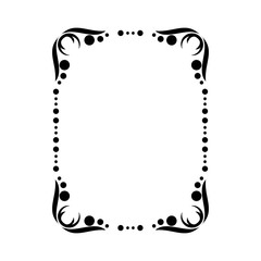Decorative ornamental frame.  