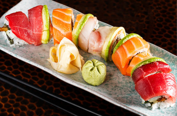 Sushi Rainbow Roll