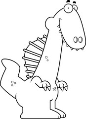 Smiling Cartoon Spinosaurus