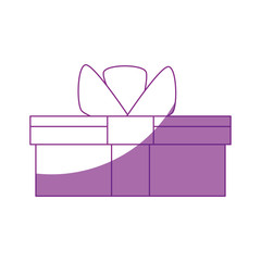Gift box icon over white background. vector illustration