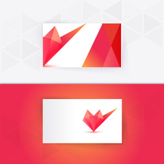 Abstract blank name card template for business artwork