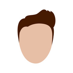 avatar man face icon over white background. colorful design vector illustration