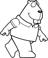 Beaver Walking
